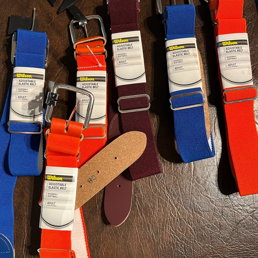 Baseball/softball belts.  Adult.  Select your color.